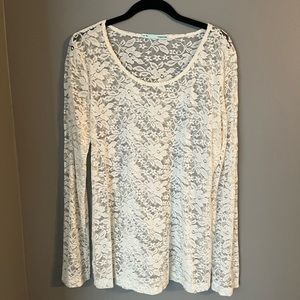 NWOT: Maurice’s Lace Long Sleeve Shirt